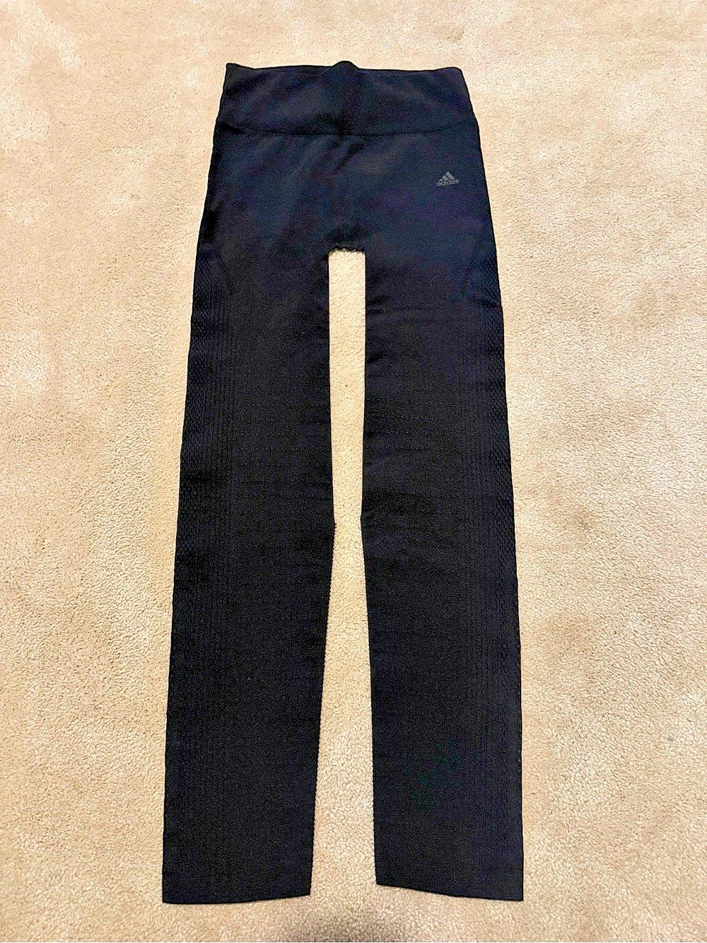 Adidas WRPKNT Warp Knit Seamless High Rise Tights Black NWT